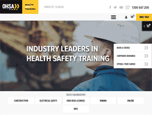 Tablet Screenshot of ohsa.com.au